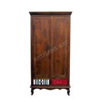 Mid Century Solid wood fabulous Almirah for Bedroom, Vintage Rustic Handmade beautiful Wooden wardrobe manufacturer and Exporter